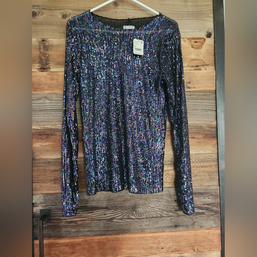 NWT S Free People Gold Rush Intimately ,Black, - Picture 3 of 5